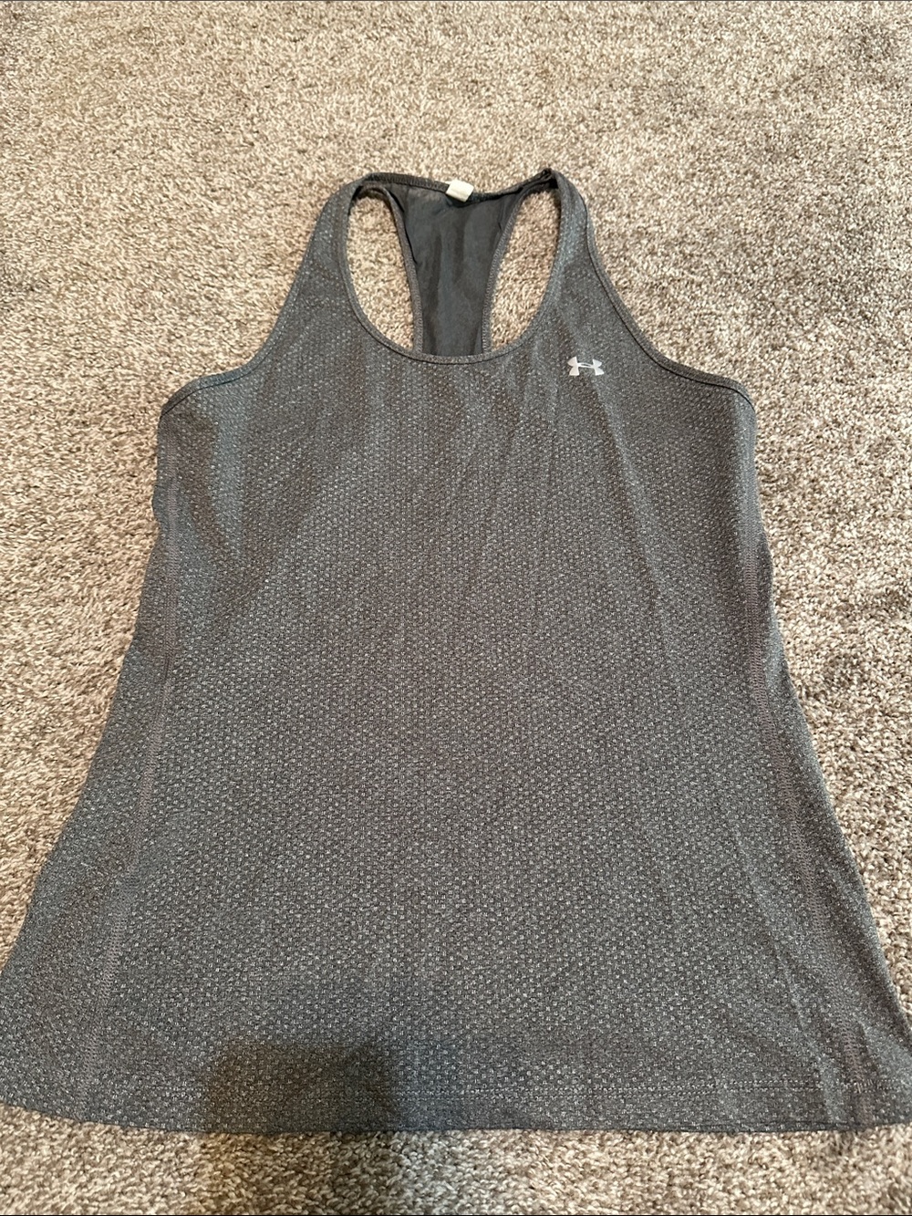 Under Armour Women's Dark Gray Racerback Performance Tank